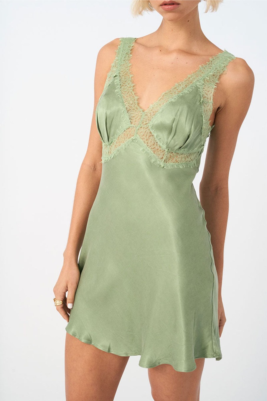 Dresses SOVERE | Gemini Mini Dress - Soft Green