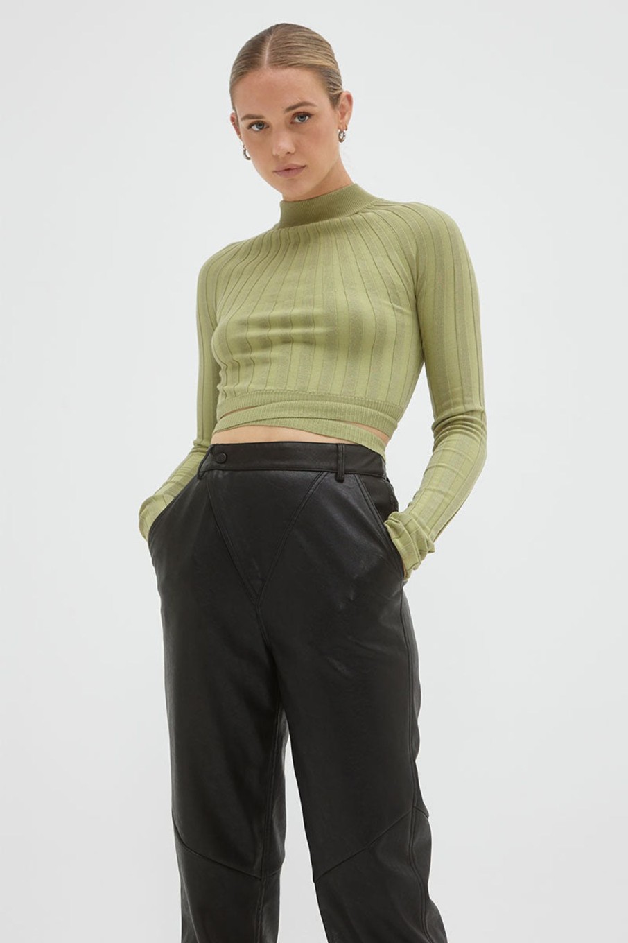 Knitwear SOVERE | Zeta Reversible Skivvy - Olive