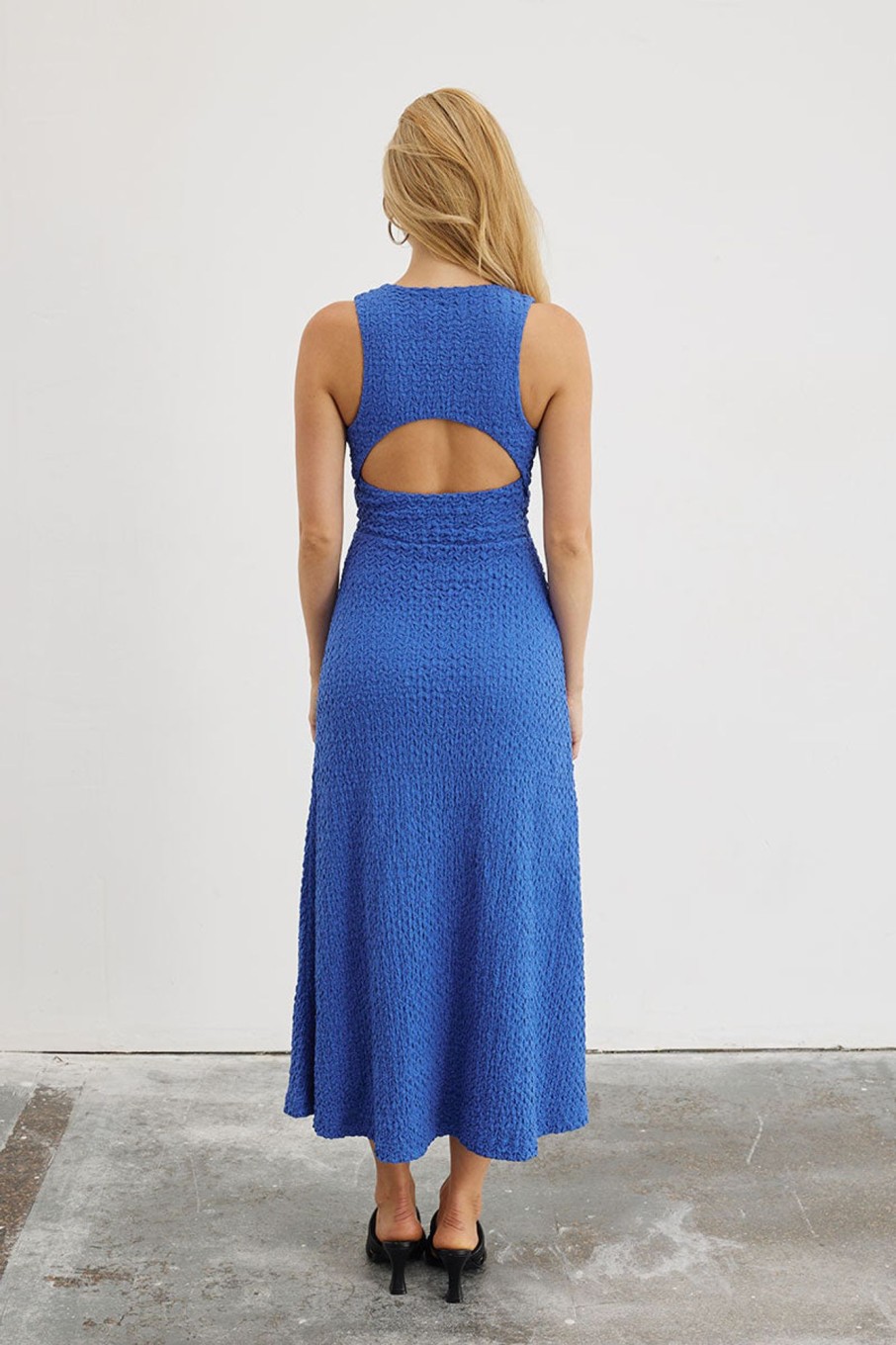 Knitwear SOVERE | Frequency Midi Dress - Lapis