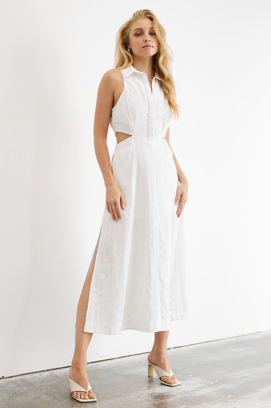 Dresses SOVERE | Shift Midi Dress - Chalk