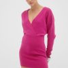 Knitwear SOVERE | Legacy Knit Combo Dress - Magenta