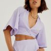 Women'S Clothing SOVERE | Outline Wrap Shirt - Pale Peri