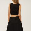 Women'S Clothing SOVERE | Arrive Reverse Crop - Noir