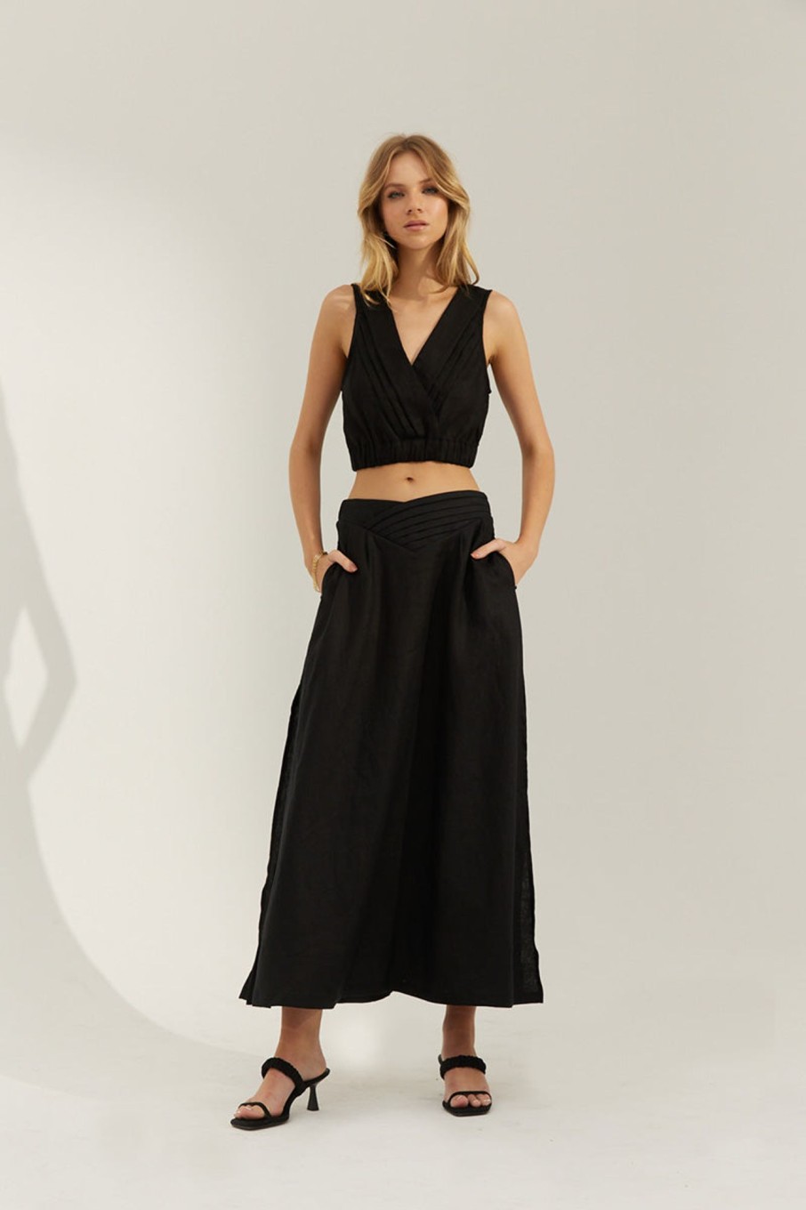 Women'S Clothing SOVERE | Arrive Reverse Crop - Noir