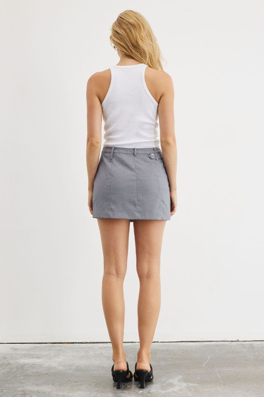 Women'S Clothing SOVERE | Overtime Mini Skirt - Slate