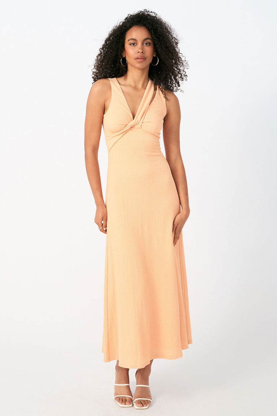 Dresses SOVERE | Expect Midi Dress - Soft Orange