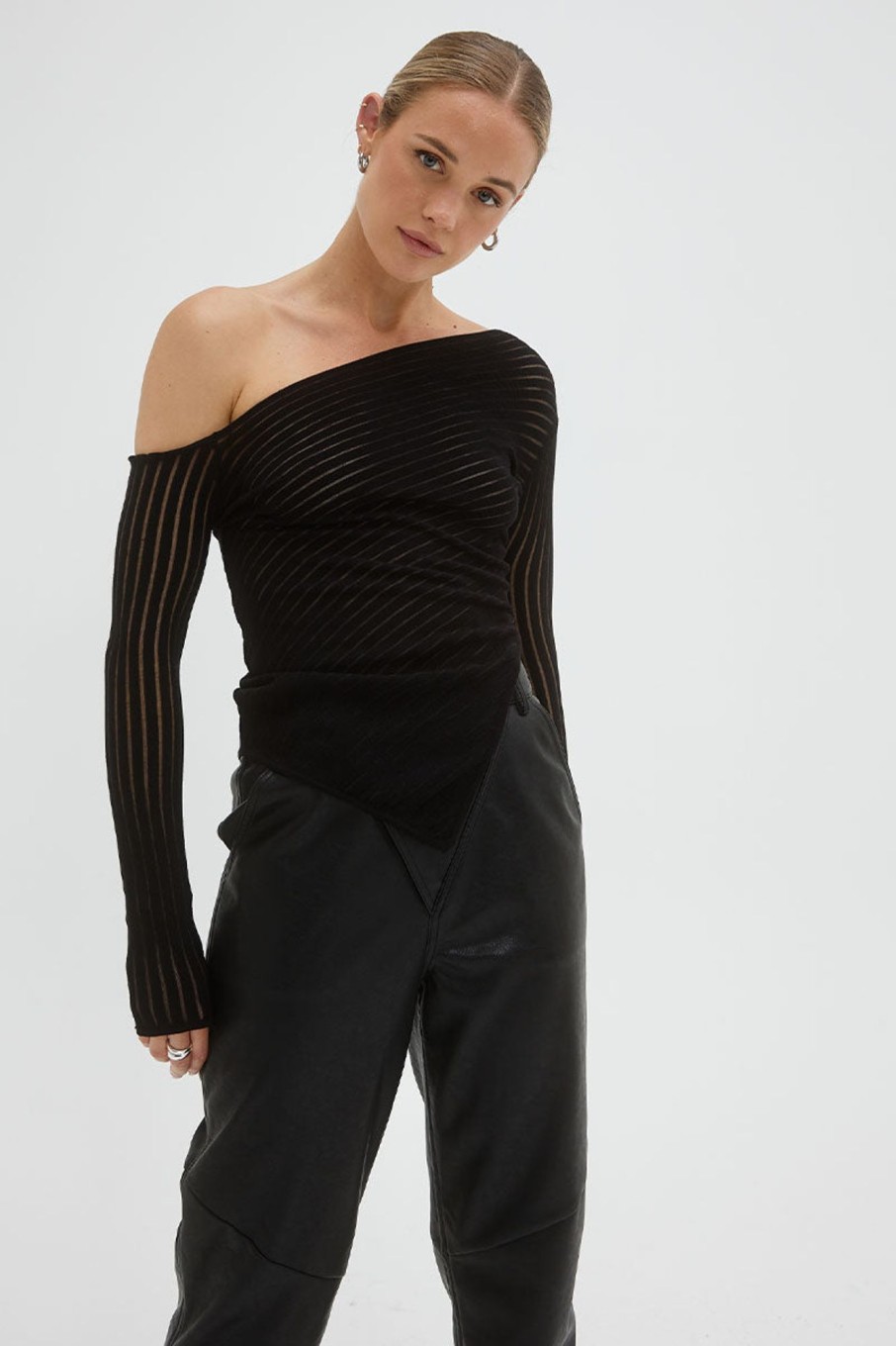 Women'S Clothing SOVERE | Tilt Knit Top - Black