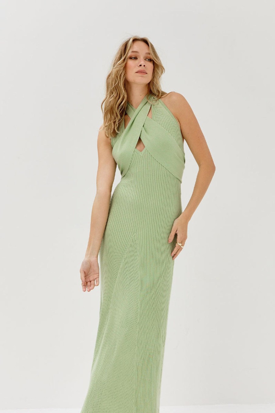 Knitwear SOVERE | Bound Multi Wear Knit Dress - Melon