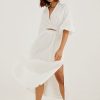 Dresses SOVERE | Effect Midi Dress - White