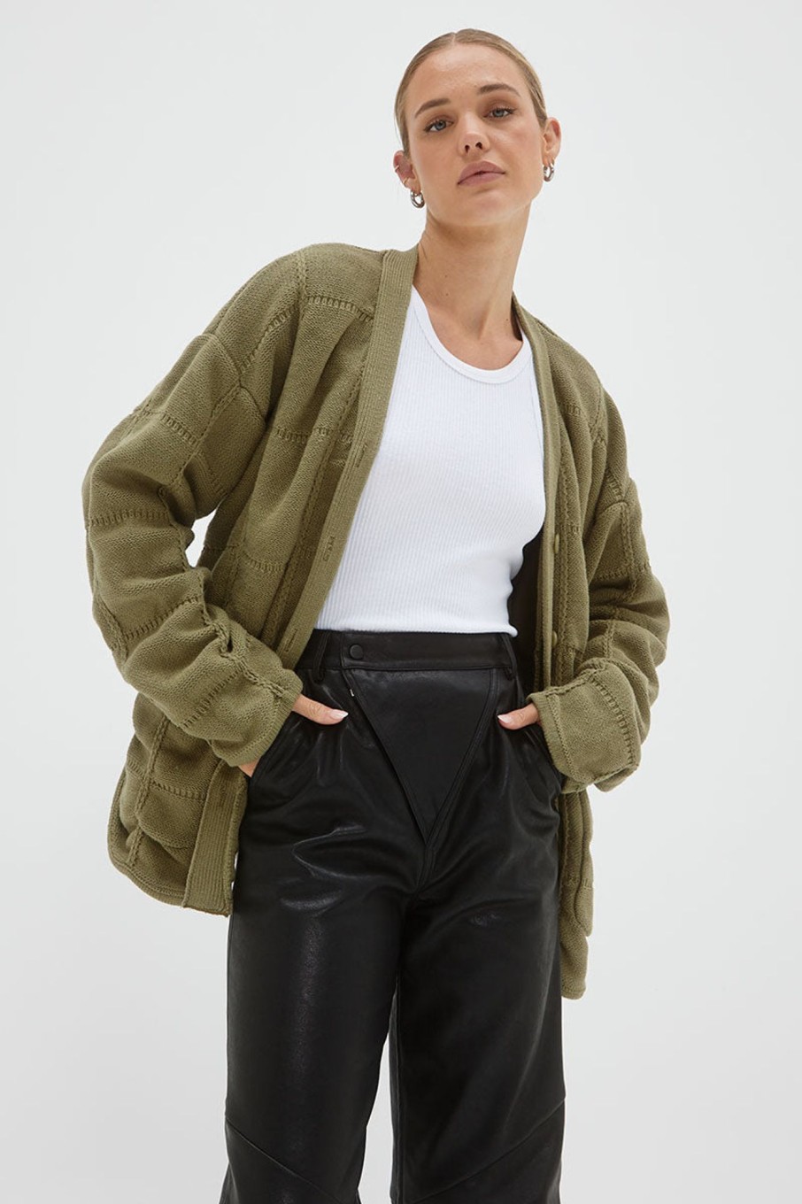 Women'S Clothing SOVERE | Hunter Knit Jacket - Olive