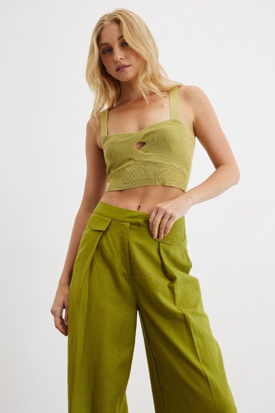 Women'S Clothing SOVERE | Patience Knit Top - Olive Green