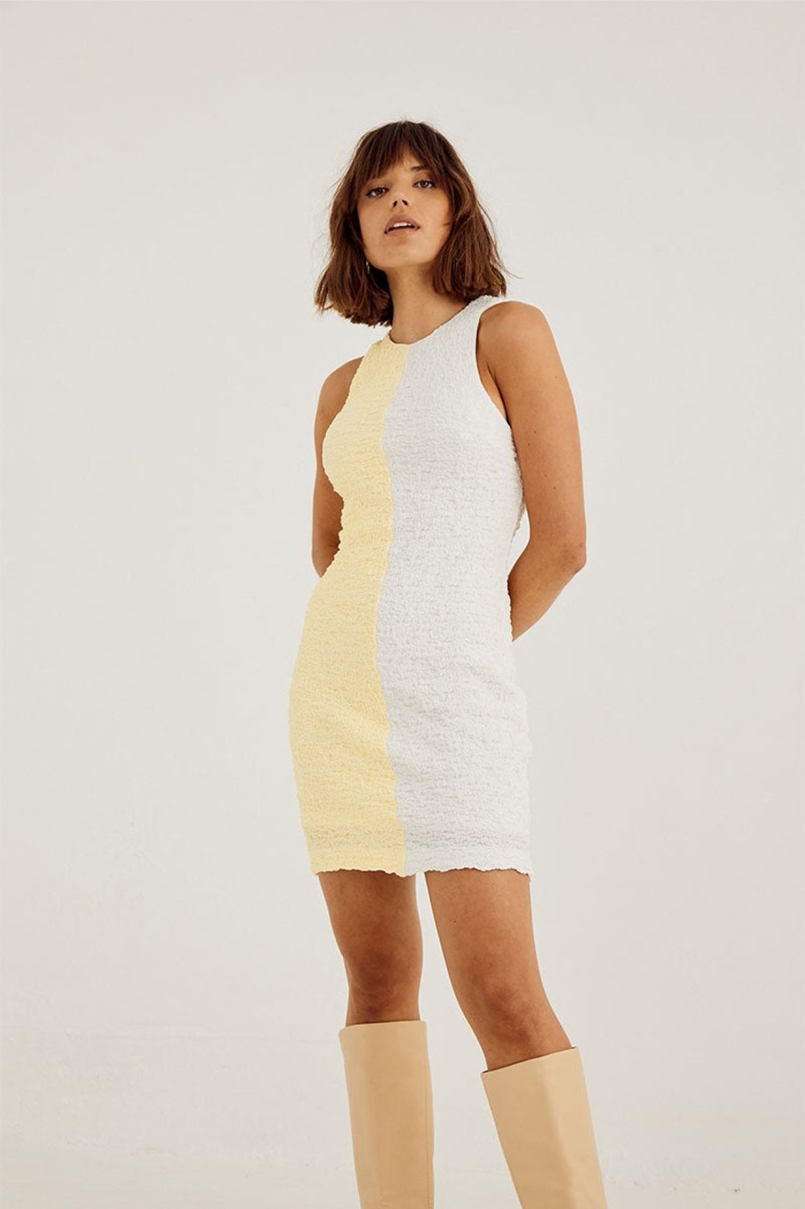 Dresses SOVERE | Frequency Mini Dress - Lemon Meringue