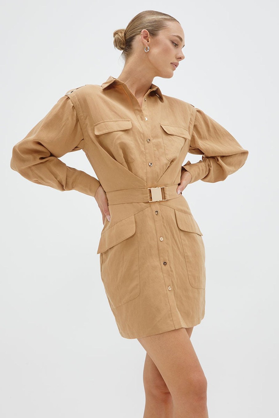 Dresses SOVERE | Nouvelle Cargo Dress - Praline