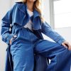 Women'S Clothing SOVERE | Advance Multi-Wear Denim Trench - Mid Blue