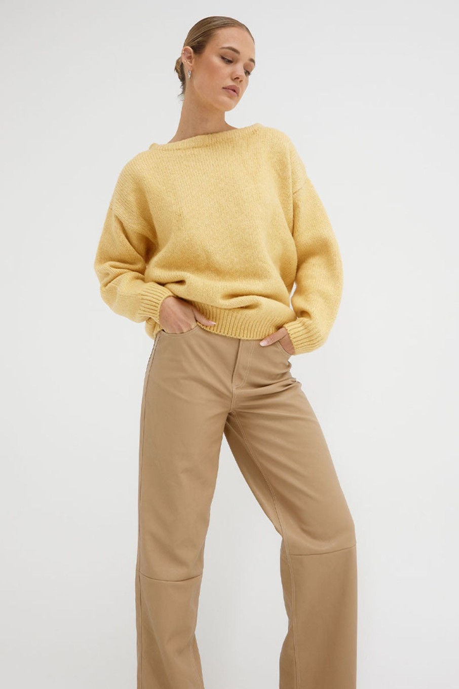 Knitwear SOVERE | Sare Slouch Sweater - Golden