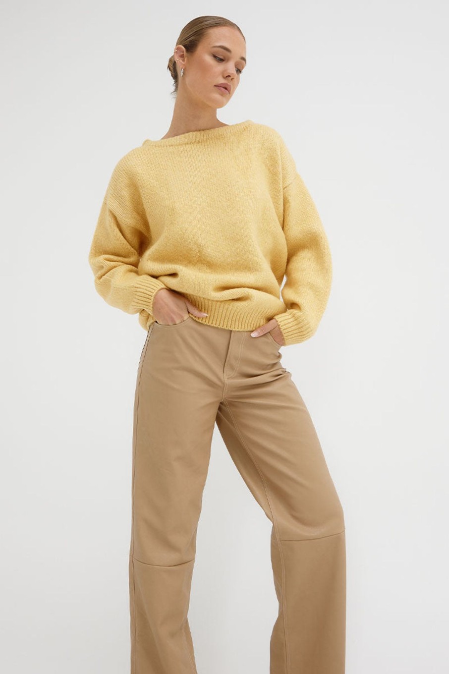 Knitwear SOVERE | Sare Slouch Sweater - Golden