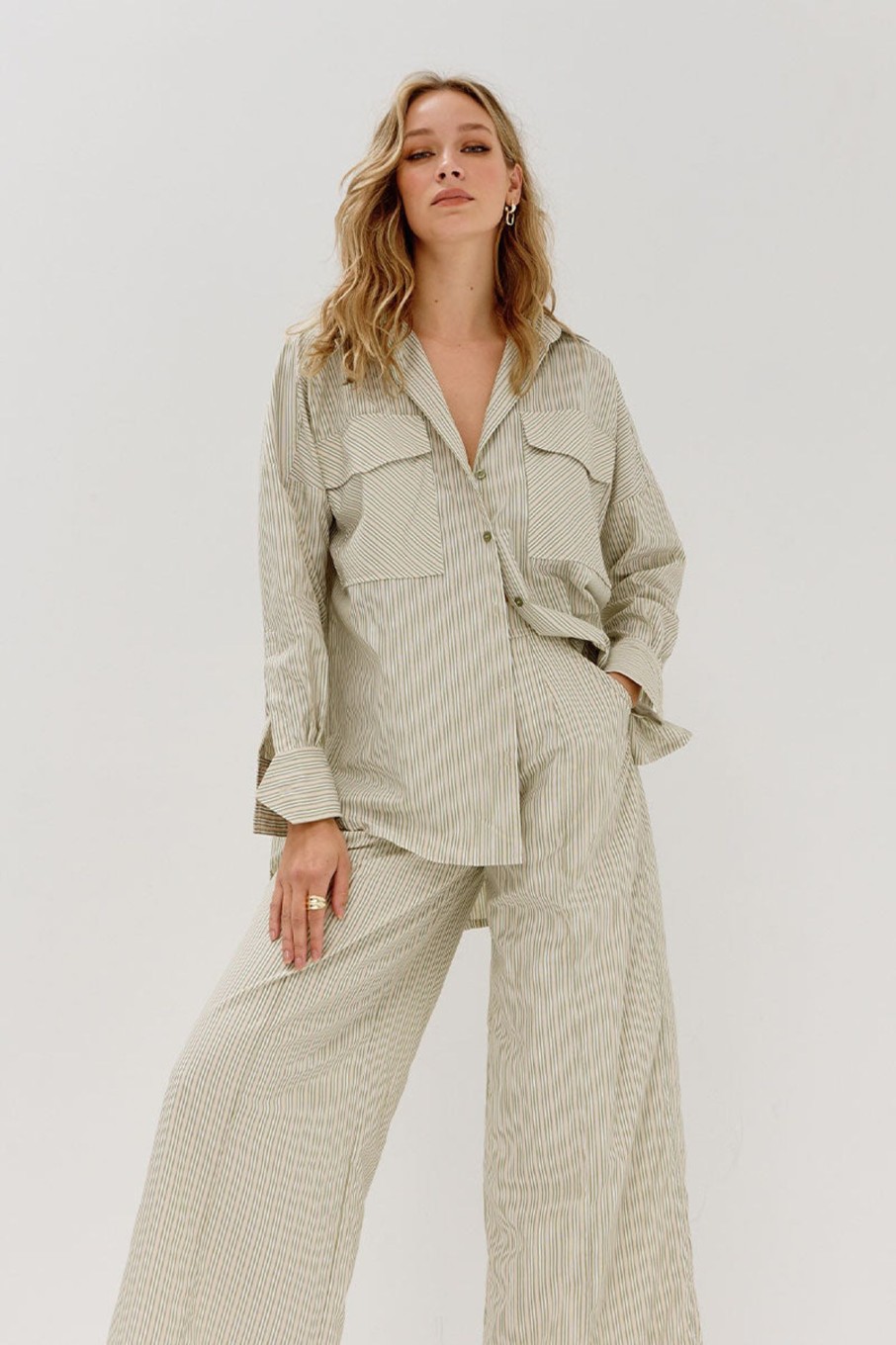 Women'S Clothing SOVERE | Reverb Stripe Pant - Melon