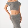 Women'S Clothing SOVERE | Gleam Skirt - Platinum