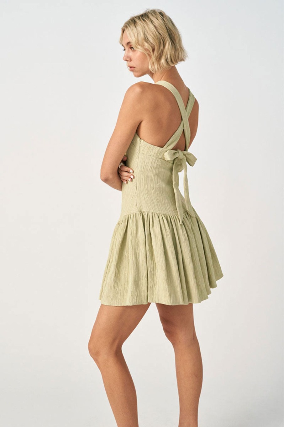 Dresses SOVERE | Georgia Mini Dress - Celery