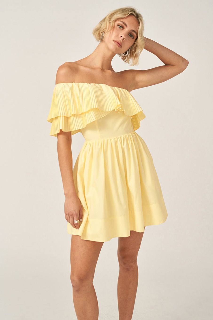 Dresses SOVERE | Bliss Mini Dress - Lemon Sorbet