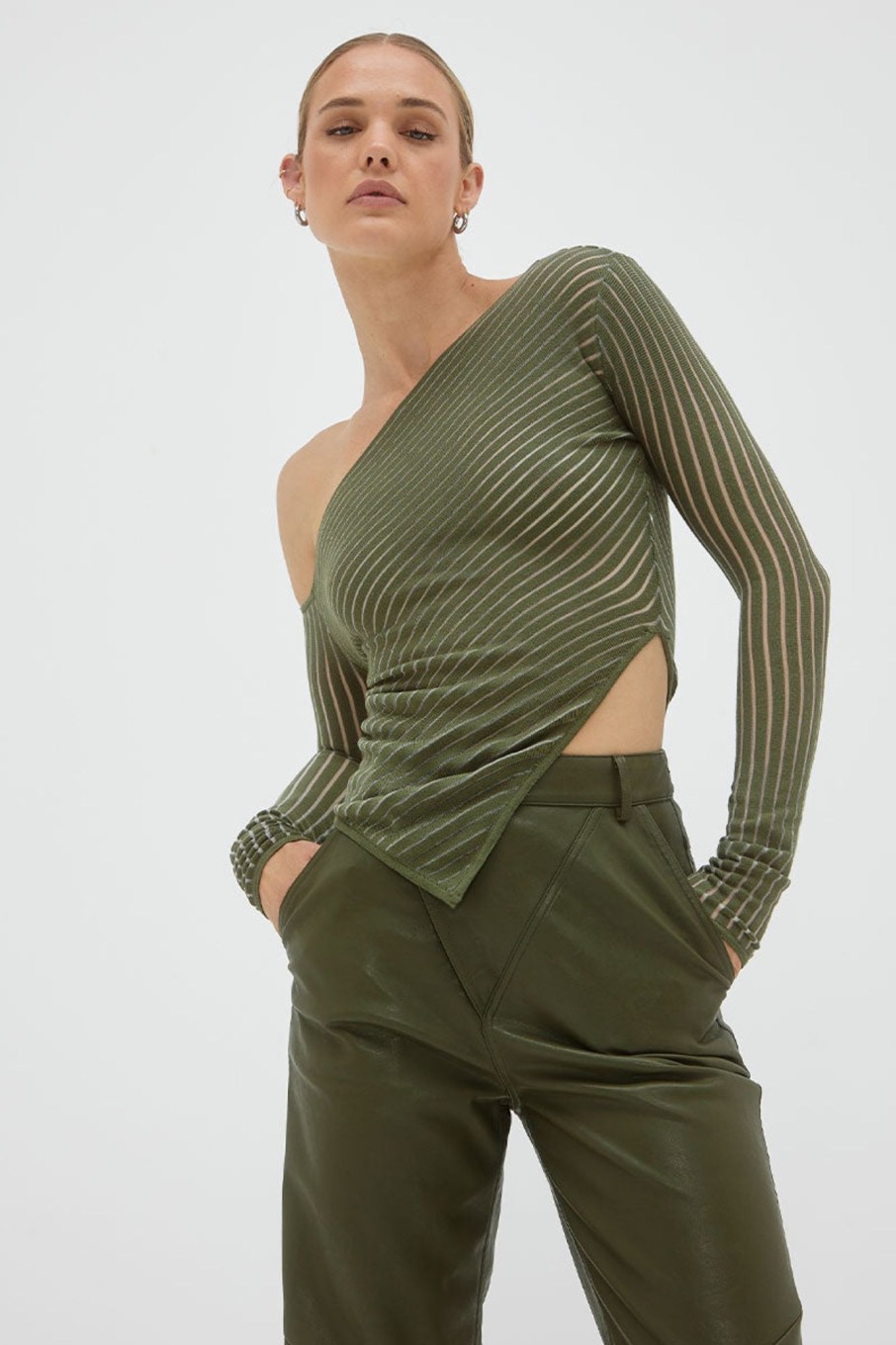 Women'S Clothing SOVERE | Tilt Knit Top - Olive