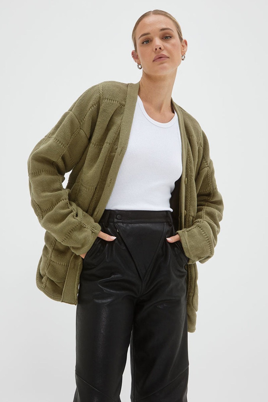 Women'S Clothing SOVERE | Hunter Knit Jacket - Olive