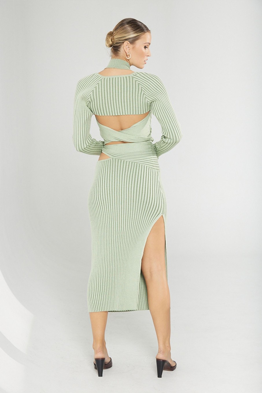 Skirts SOVERE | Pivot Knit Midi Skirt - Spearmint