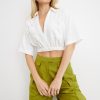 Women'S Clothing SOVERE | Shift Crop Shirt - Chalk