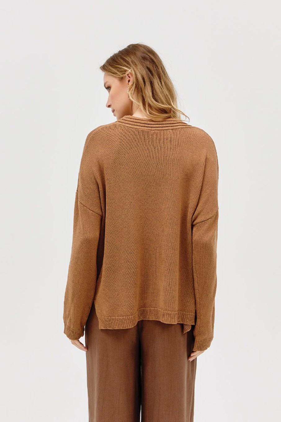 Knitwear SOVERE | Caught Combo Knit - Mocha