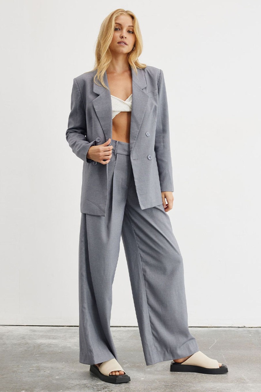 Women'S Clothing SOVERE | Overtime Blazer - Slate