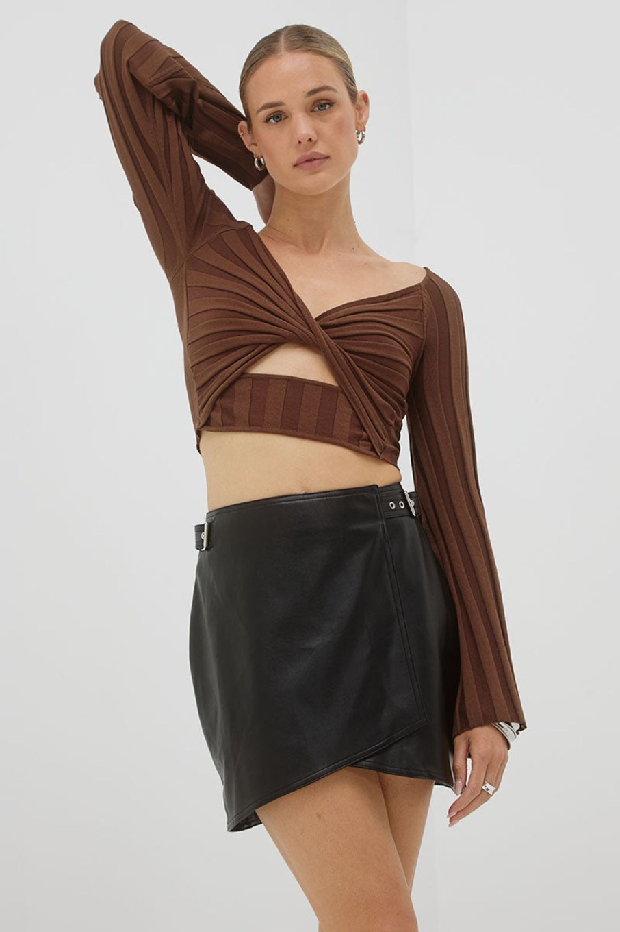 Skirts SOVERE | Influence Pu Mini Skirt - Black