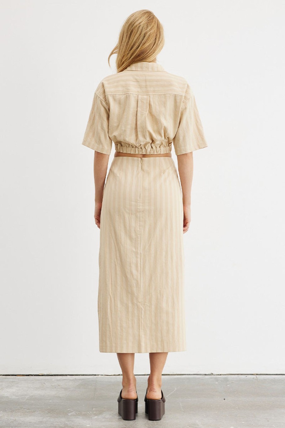 Women'S Clothing SOVERE | Shift Midi Skirt - Natural