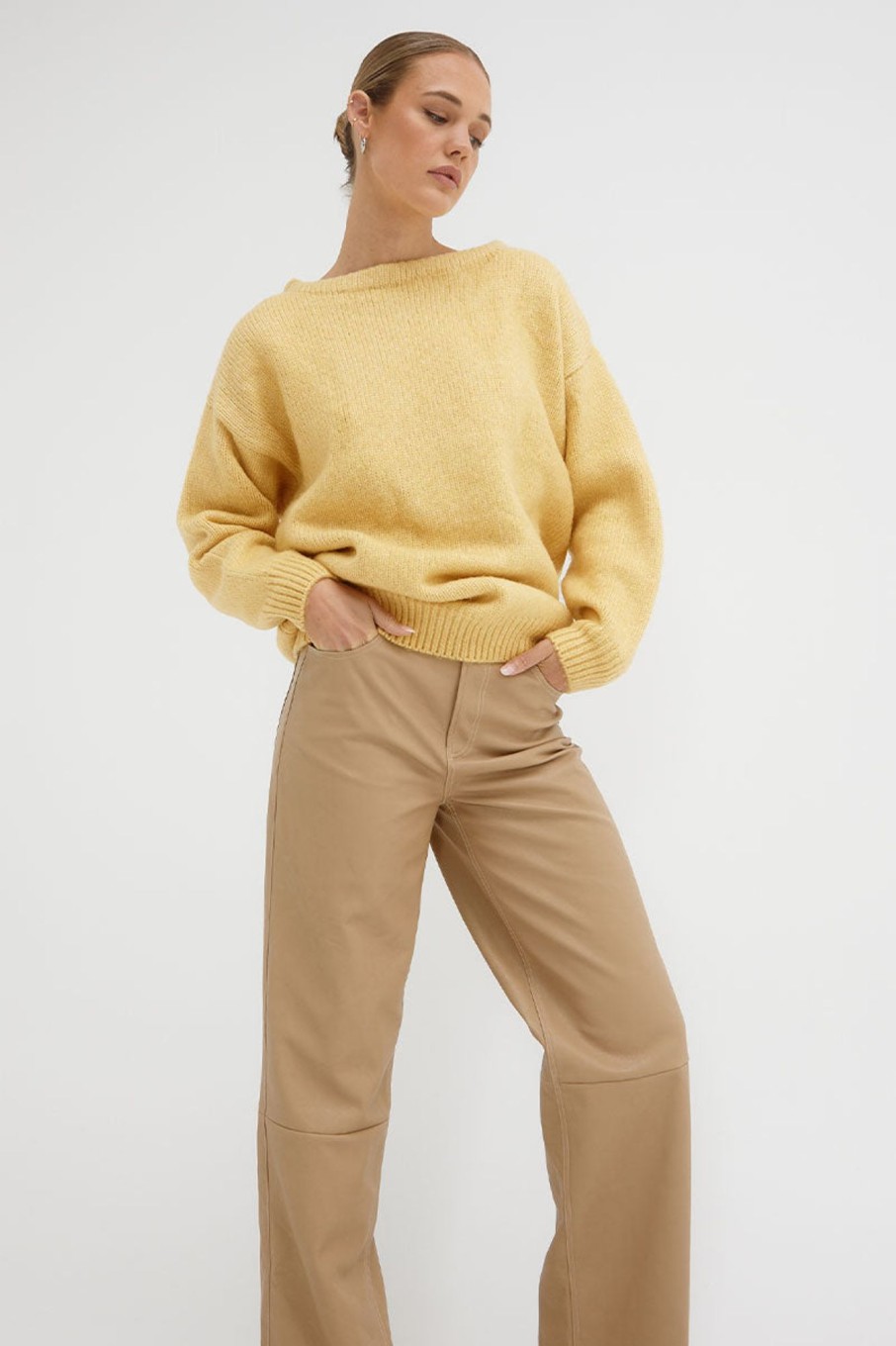 Women'S Clothing SOVERE | Sare Slouch Sweater - Golden