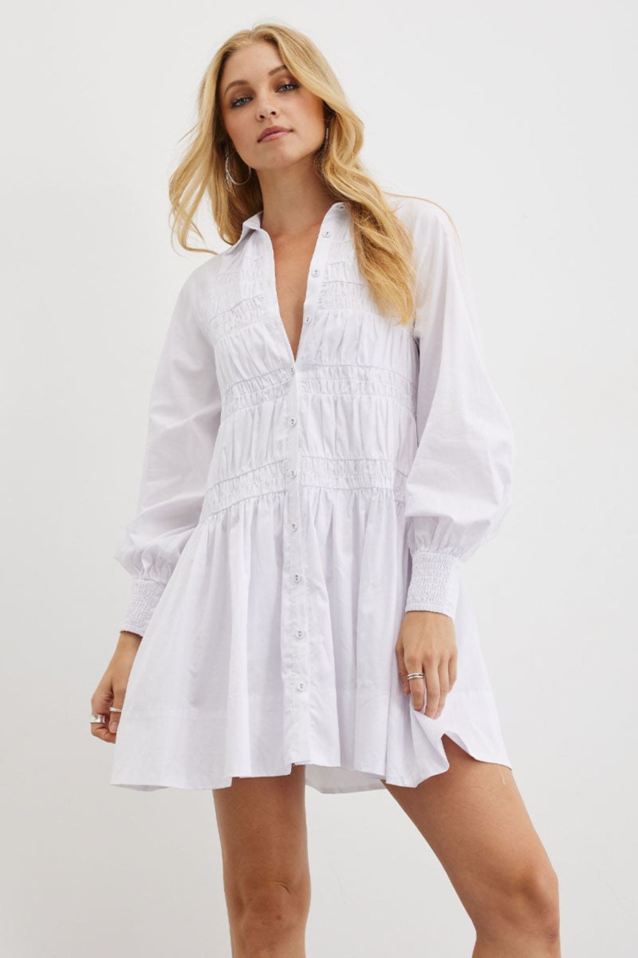 Dresses SOVERE | Zola Smock Dress - White