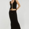 Women'S Clothing SOVERE | Trace Knit Skirt - Black