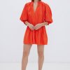 Dresses SOVERE | Oz Pleated Smock Dress - Jaffa